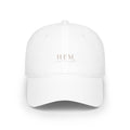 Embroidered 'HEM' Low Profile Baseball Cap – Minimal Monogram Dad Hat